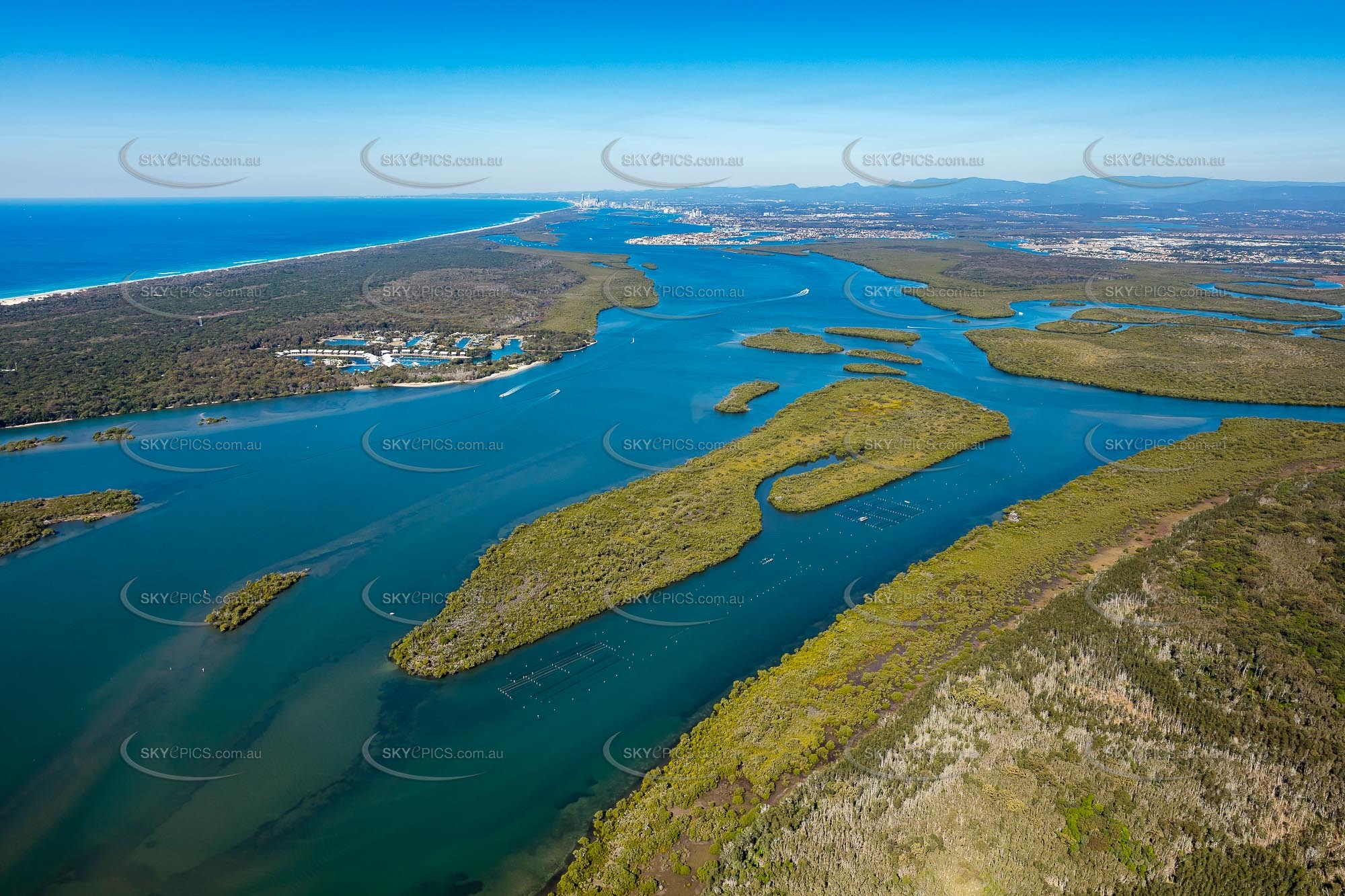 Gold Coast Broadwater Aerial Photography