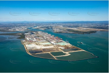 High Altitude Aerial Photo Port of Brisbane QLD Aerial Photography