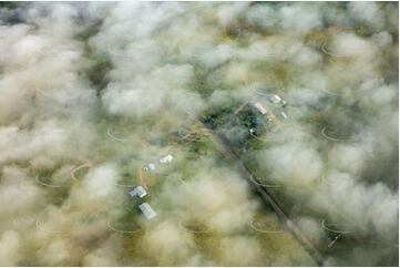 Fog Frames the Landscape at Kagaru QLD Aerial Photography