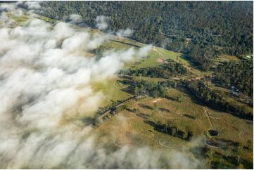 Fog Frames the Landscape at Kagaru QLD Aerial Photography