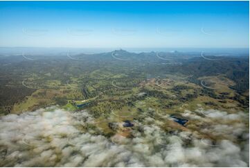 Fog at Flinders Lakes QLD Aerial Photography