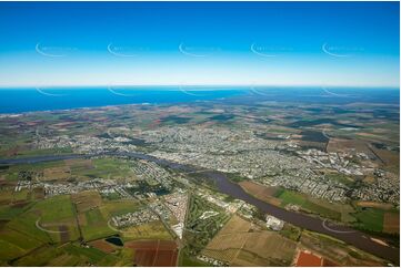 Aerial Photo Bundaberg Central QLD Aerial Photography