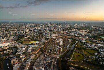 Aerial Photo Bowen Hills QLD Aerial Photography