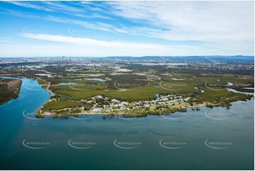 Aerial Photo Nudgee Beach QLD Aerial Photography