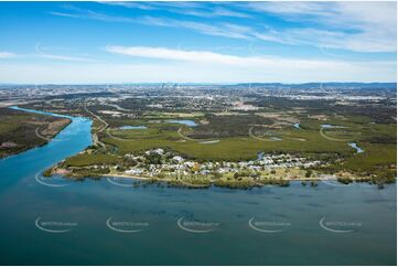 Aerial Photo Nudgee Beach QLD Aerial Photography