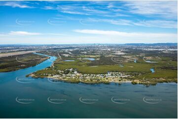 Aerial Photo Nudgee Beach QLD Aerial Photography