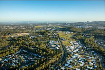 Sunset Aerial Photo Brookwater QLD Aerial Photography