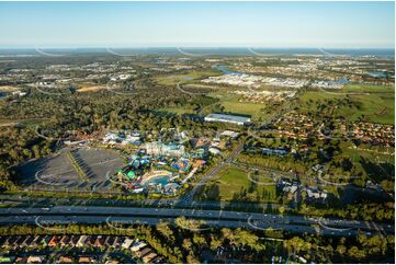 Aerial Photo Dream World Coomera Gold Coast QLD