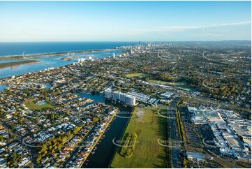 Aerial Photo Biggera Waters QLD Aerial Photography