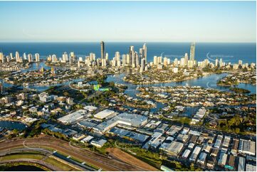 Sunset Aerial Photo Bundall QLD Aerial Photography