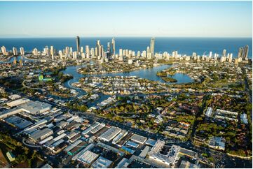 Sunset Aerial Photo Surfers Paradise QLD Aerial Photography