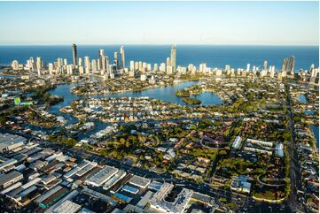 Sunset Aerial Photo Surfers Paradise QLD Aerial Photography