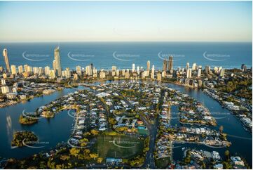 Sunset Aerial Photo Surfers Paradise QLD Aerial Photography