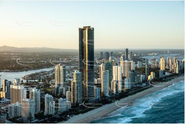 Sunset Aerial Photo Surfers Paradise QLD Aerial Photography