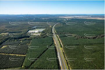 The Bruce Hwy at Glass House Mountains QLD Aerial Photography