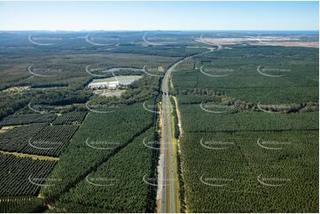 The Bruce Hwy at Coochin Creek QLD Aerial Photography
