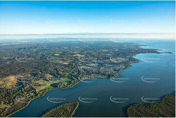 Early Morning Aerial Photo Redland Bay QLD