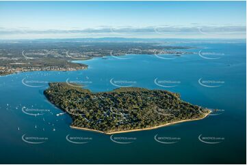 Early Morning Aerial Photo Coochiemudlo Island QLD