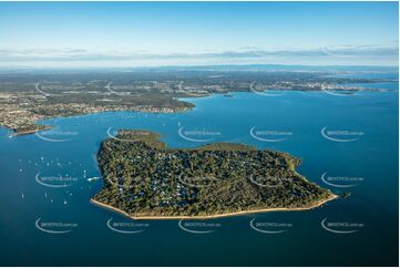 Early Morning Aerial Photo Coochiemudlo Island QLD