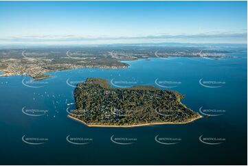 Early Morning Aerial Photo Coochiemudlo Island QLD