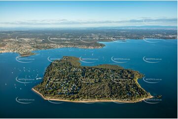 Early Morning Aerial Photo Coochiemudlo Island QLD