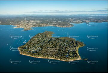 Early Morning Aerial Photo Coochiemudlo Island QLD