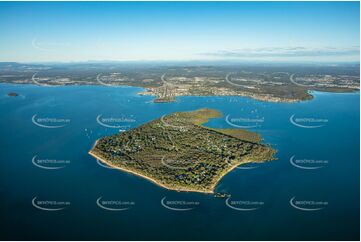 Early Morning Aerial Photo Coochiemudlo Island QLD