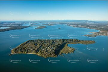 Early Morning Aerial Photo Coochiemudlo Island QLD