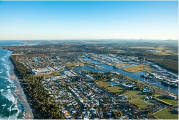 Sunset Aerial Photo Bokarina QLD Aerial Photography