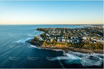 Sunset Aerial Photo Moffat Beach QLD Aerial Photography