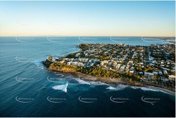 Sunset Aerial Photo Moffat Beach QLD Aerial Photography