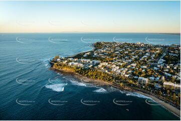 Sunset Aerial Photo Moffat Beach QLD Aerial Photography