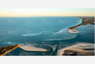 Sunset Aerial Photo of the New Caloundra Bar