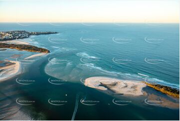 Sunset Aerial Photo of the New Caloundra Bar