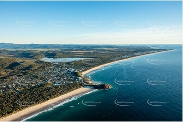 Sunrise Aerial Photo Bogangar NSW