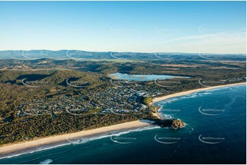 Sunrise Aerial Photo Bogangar NSW