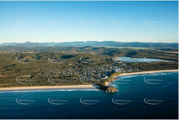 Sunrise Aerial Photo Bogangar NSW