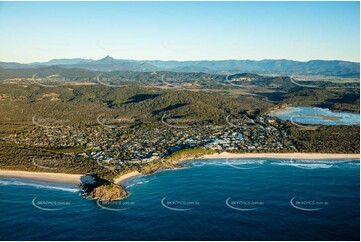 Sunrise Aerial Photo Bogangar NSW