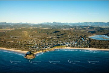 Sunrise Aerial Photo Bogangar NSW