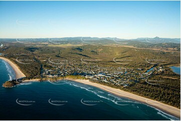 Sunrise Aerial Photo Bogangar NSW