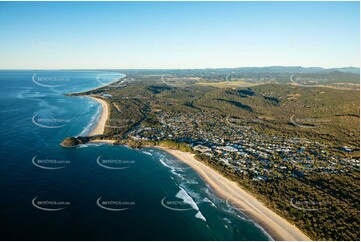 Sunrise Aerial Photo Bogangar NSW