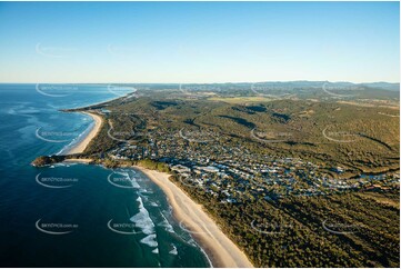 Sunrise Aerial Photo Bogangar NSW