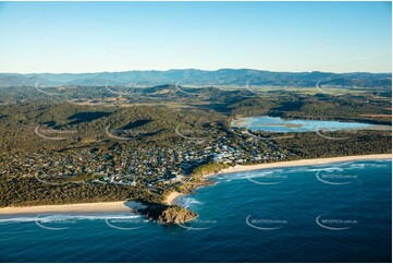 Sunrise Aerial Photo Cabarita Beach NSW