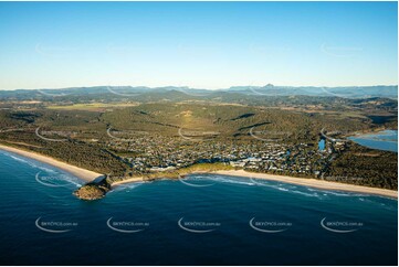 Sunrise Aerial Photo Cabarita Beach NSW