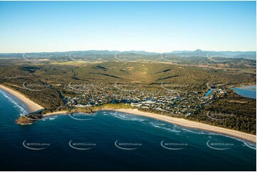 Sunrise Aerial Photo Cabarita Beach NSW