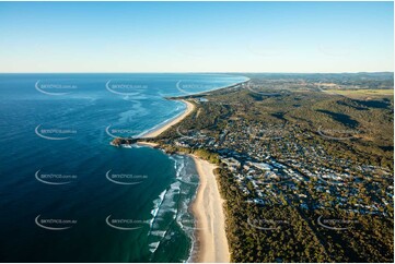 Sunrise Aerial Photo Cabarita Beach NSW