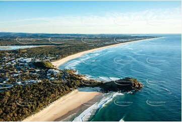 Sunrise Aerial Photo Cabarita Beach NSW