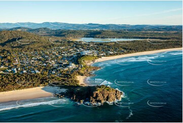 Sunrise Aerial Photo Cabarita Beach NSW