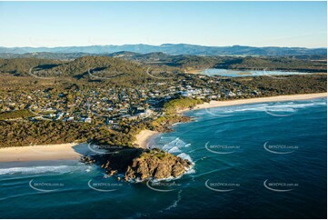 Sunrise Aerial Photo Cabarita Beach NSW