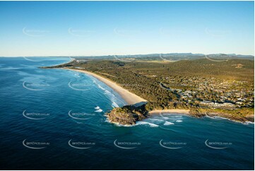 Sunrise Aerial Photo Cabarita Beach NSW